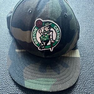 Youth Boston Celtics SnapBack Hat Color Green